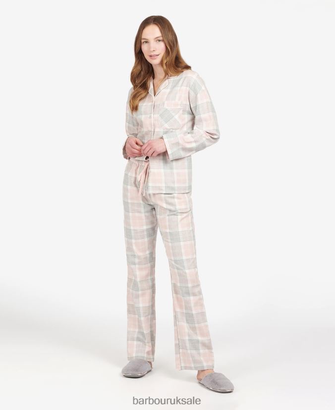 Nancy PJ Trousers Barbour Women R08LB62036 Clothing Pink Tartan