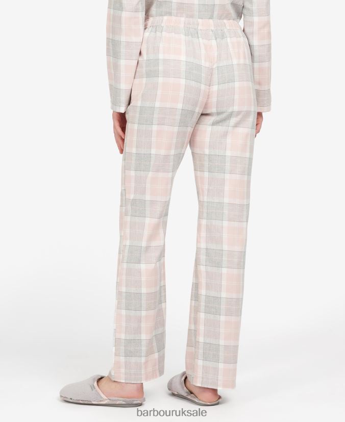 Nancy PJ Trousers Barbour Women R08LB62036 Clothing Pink Tartan