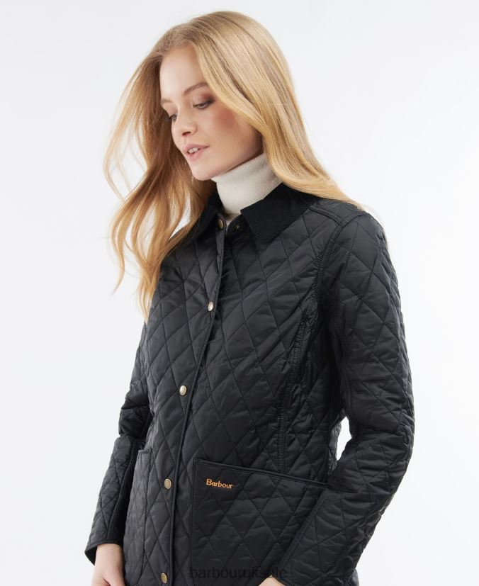 Annandale Quilted Jacket Barbour Women R08LB61416 Clothing Black - Click Image to Close