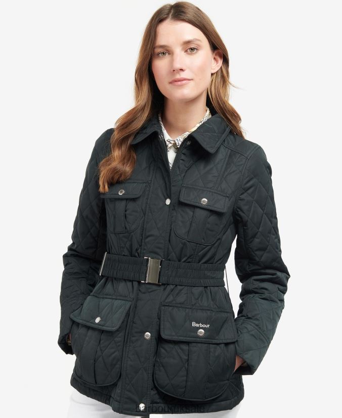 Belted Defence Quilted Jacket Barbour Women R08LB61488 Clothing Olive/Ancient - Click Image to Close