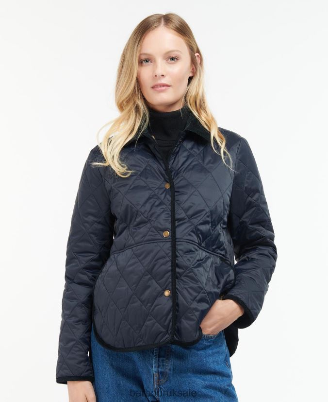 Clydebank Quilted Jacket Barbour Women R08LB61439 Clothing Black - Click Image to Close