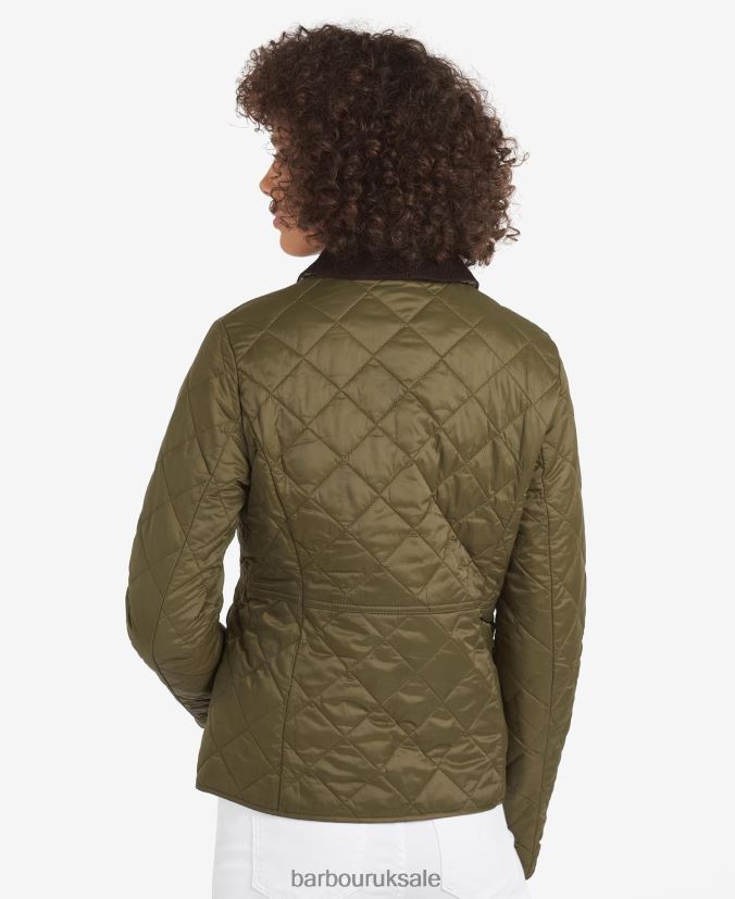 Deveron Quilted Jacket Barbour Women R08LB61399 Clothing Black/Olive