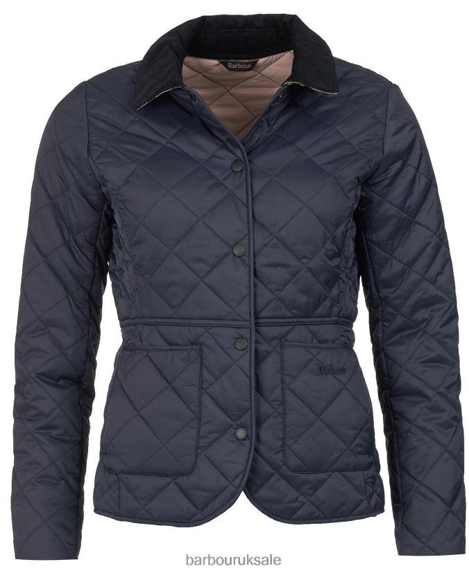 Deveron Quilted Jacket Barbour Women R08LB61413 Clothing Black/Olive