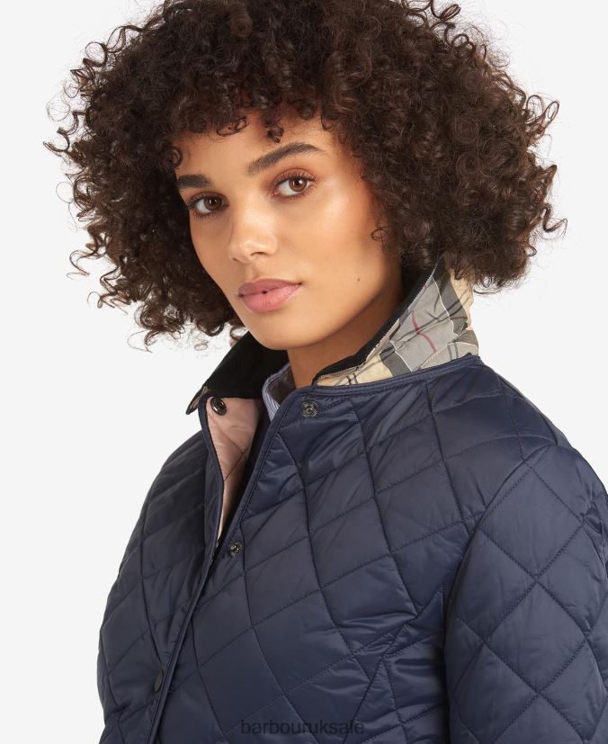 Deveron Quilted Jacket Barbour Women R08LB61413 Clothing Black/Olive