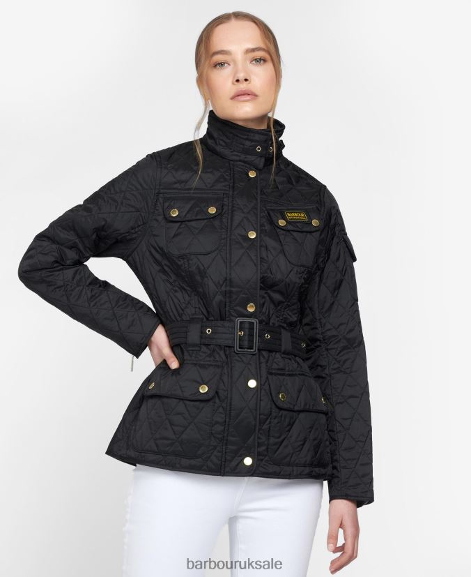 International Quilted Jacket Barbour Women R08LB61404 Clothing Black - Click Image to Close