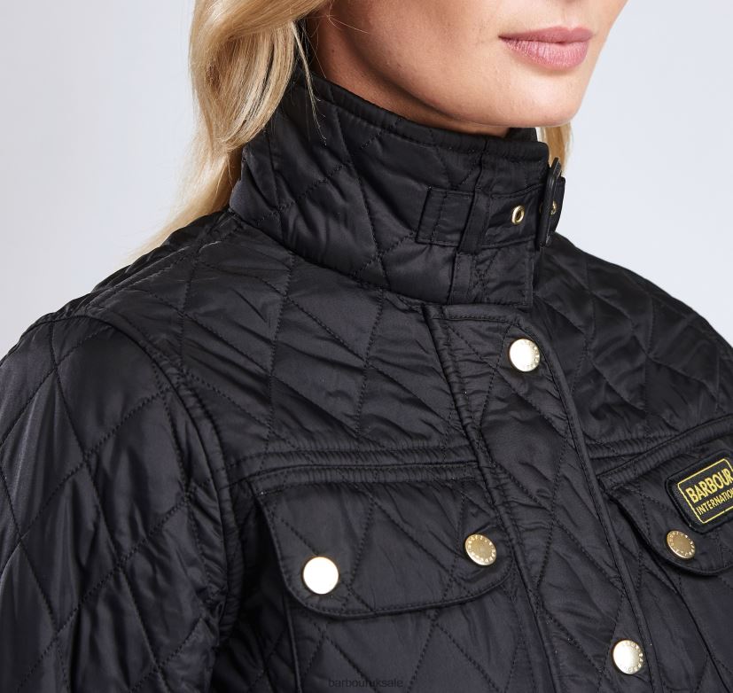 International Quilted Jacket Barbour Women R08LB61404 Clothing Black