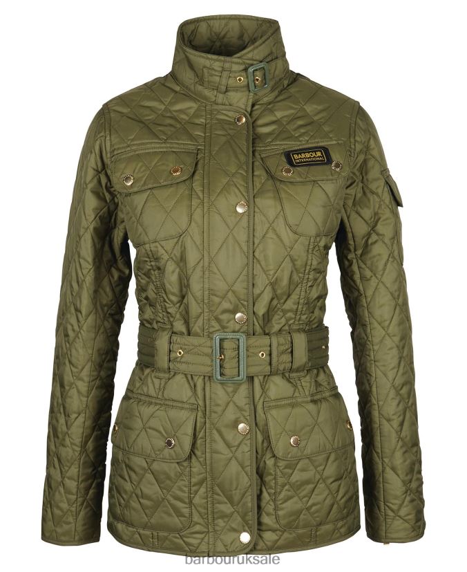 International Quilted Jacket Barbour Women R08LB61483 Clothing Midnight Green