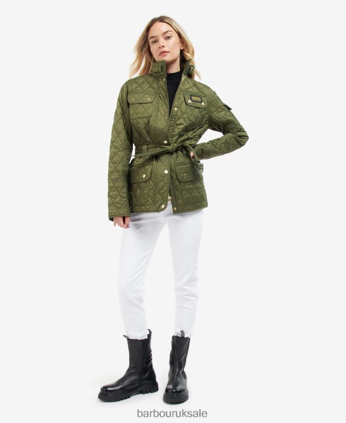 International Quilted Jacket Barbour Women R08LB61483 Clothing Midnight Green