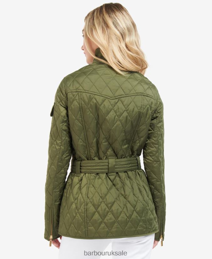 International Quilted Jacket Barbour Women R08LB61483 Clothing Midnight Green