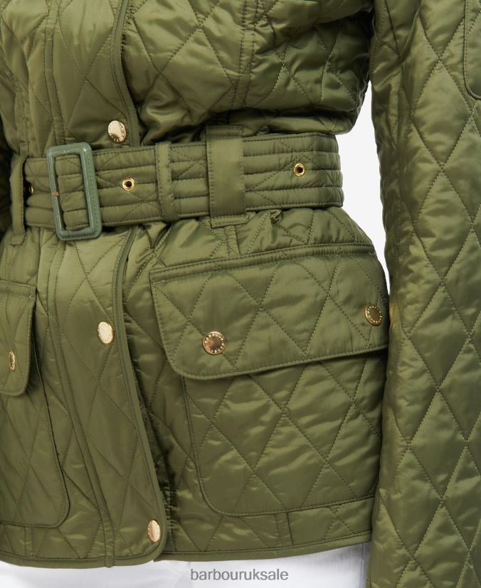 International Quilted Jacket Barbour Women R08LB61483 Clothing Midnight Green