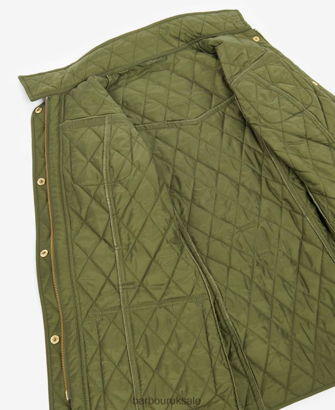 International Quilted Jacket Barbour Women R08LB61483 Clothing Midnight Green