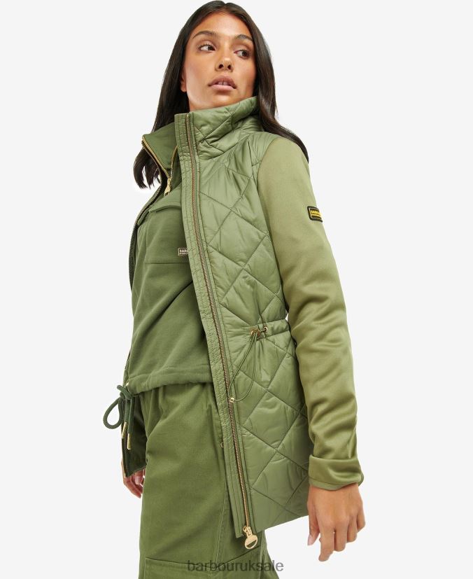 Jensons Quilted Jacket Barbour Women R08LB61491 Clothing Midnight Green - Click Image to Close