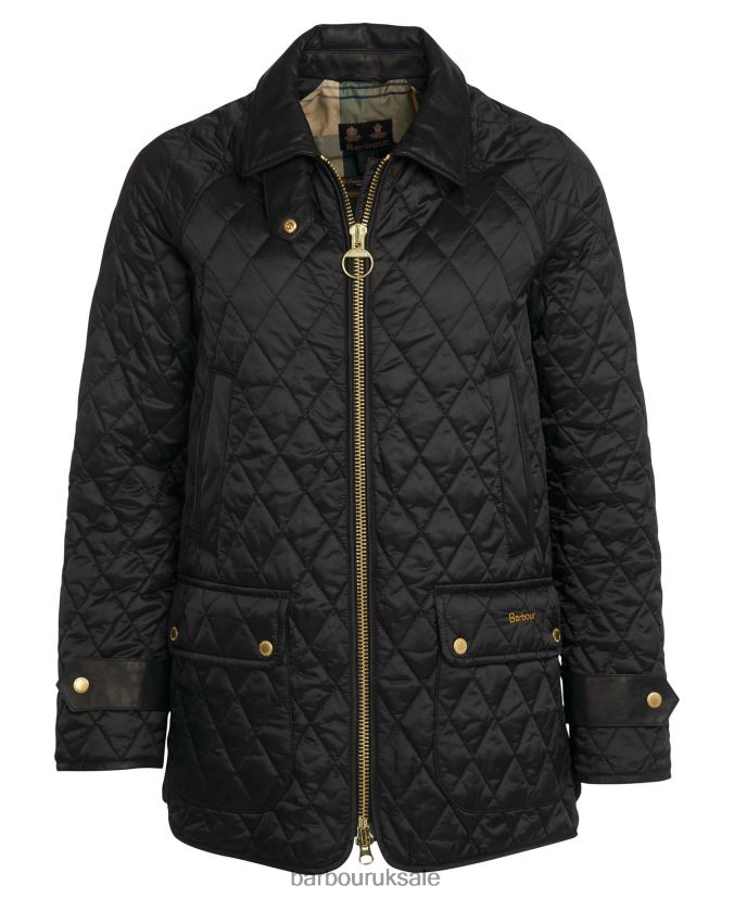 Kelham Quilted Jacket Barbour Women R08LB61412 Clothing Black/Ancient