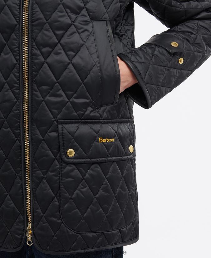 Kelham Quilted Jacket Barbour Women R08LB61412 Clothing Black/Ancient