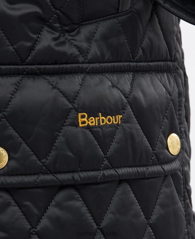 Kelham Quilted Jacket Barbour Women R08LB61412 Clothing Black/Ancient