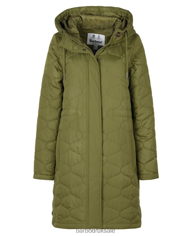 Nahla Quilted Jacket Barbour Women R08LB61456 Clothing Olive Tree