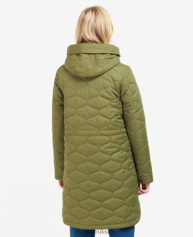 Nahla Quilted Jacket Barbour Women R08LB61456 Clothing Olive Tree