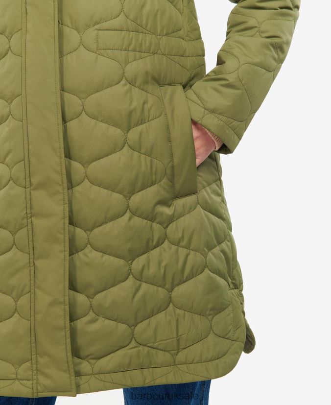 Nahla Quilted Jacket Barbour Women R08LB61456 Clothing Olive Tree