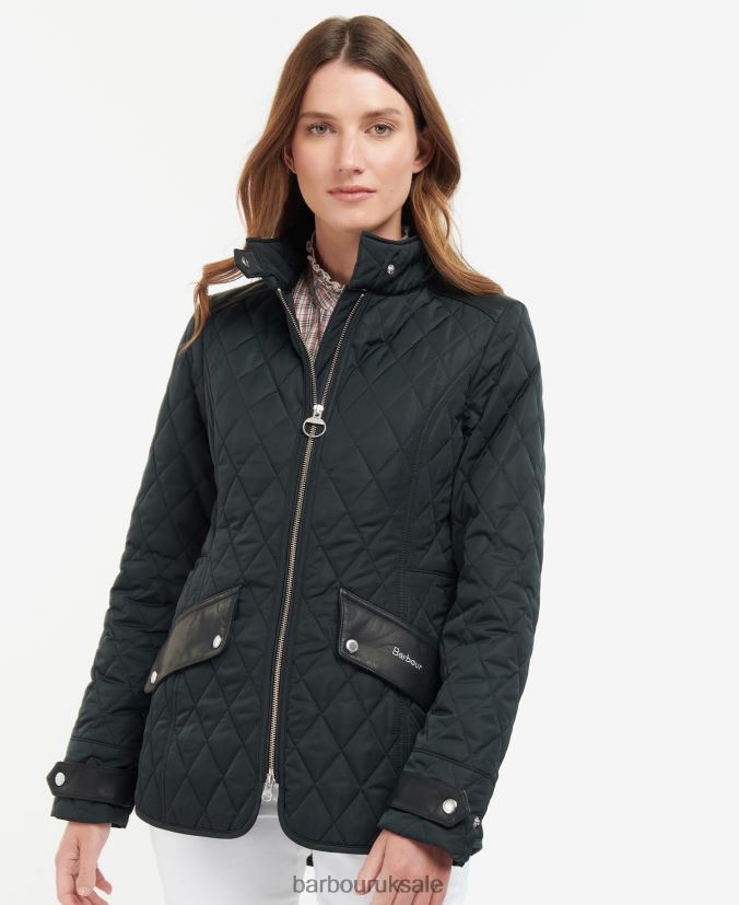 Premium Cavalry Quilted Jacket Barbour Women R08LB61433 Clothing Olive/Ancient - Click Image to Close