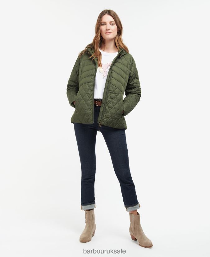 Regia Quilted Jacket Barbour Women R08LB61494 Clothing Olive