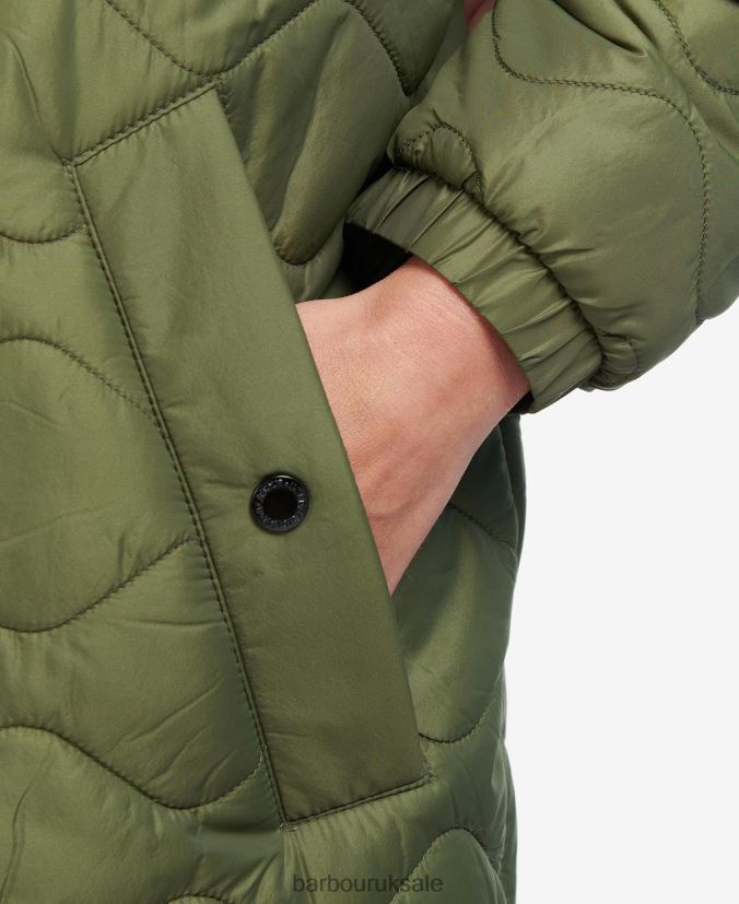 Roland Quilted Jacket Barbour Women R08LB61449 Clothing Palmer Green