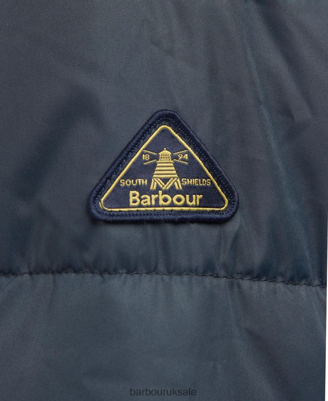 Saunton Quilted Jacket Barbour Women R08LB61446 Clothing Dark Navy