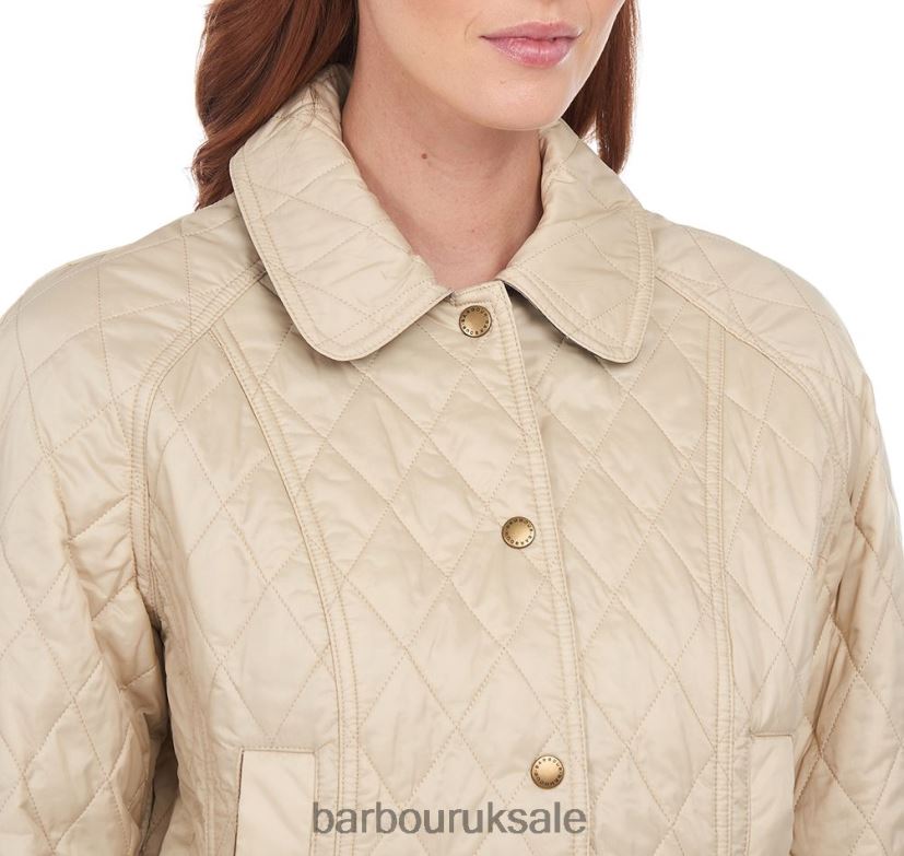 Summer Beadnell Quilted Jacket Barbour Women R08LB61497 Clothing Pearl