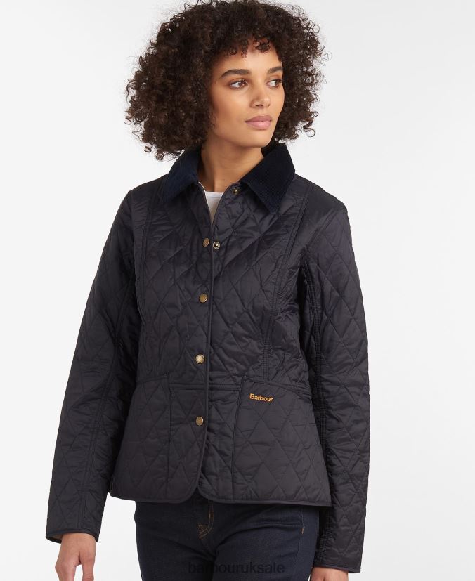 Summer Liddesdale Quilted Jacket Barbour Women R08LB61409 Clothing Navy/Pearl - Click Image to Close