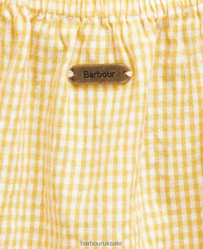 Abbey Top Barbour Women R08LB61593 Clothing Sunrise Yellow