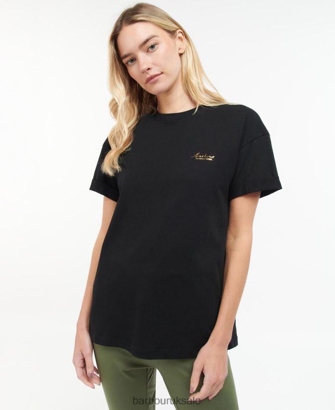 Alonso T-Shirt Barbour Women R08LB61715 Clothing Classic Black