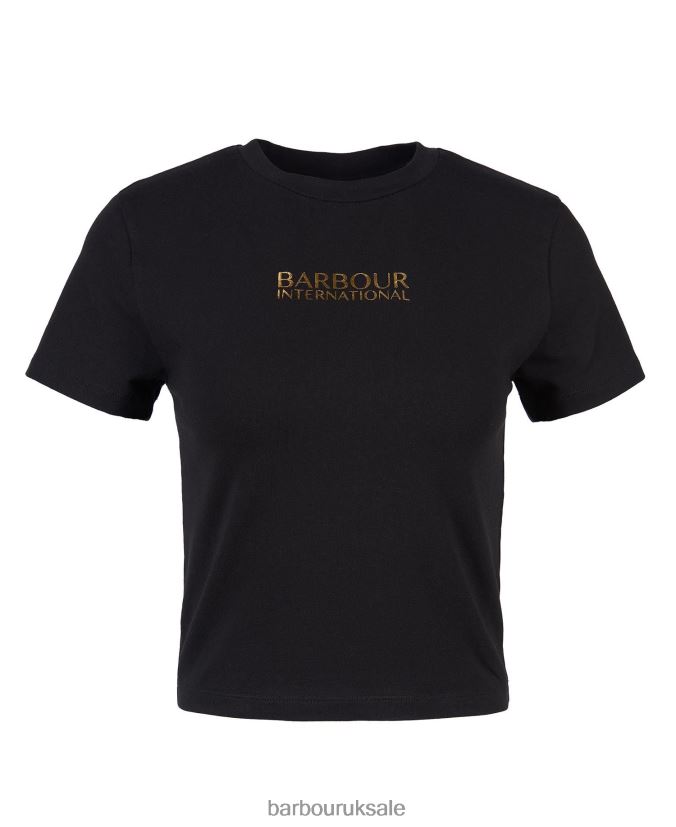 Claremont Tee Barbour Women R08LB61760 Clothing Classic Black