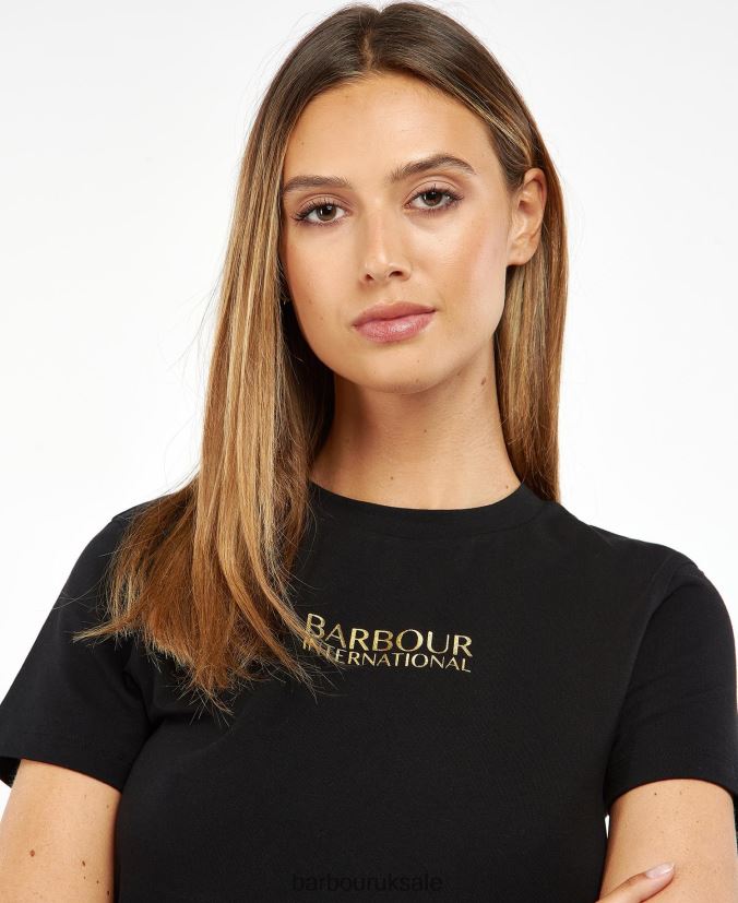 Claremont Tee Barbour Women R08LB61760 Clothing Classic Black