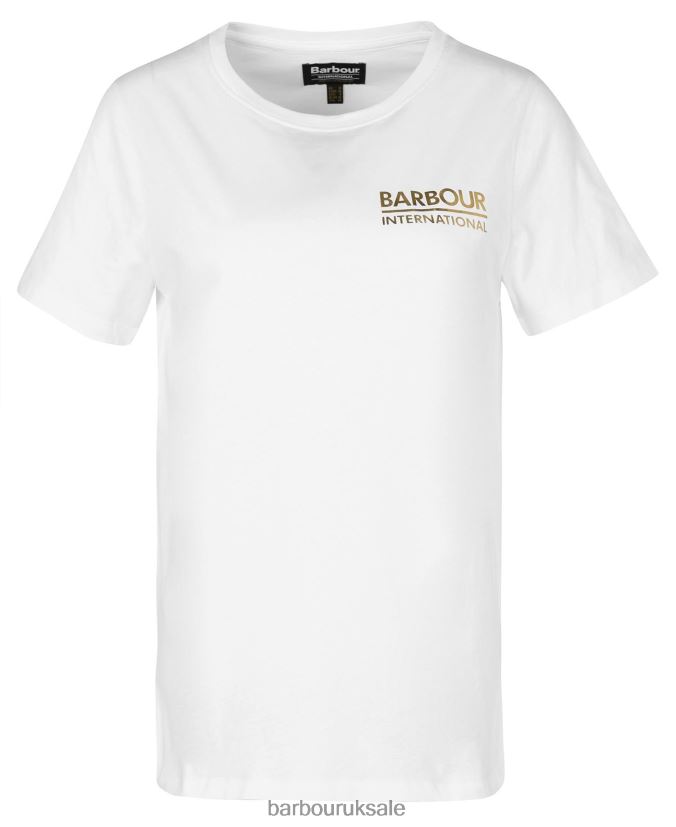 Kasuki T-Shirt Barbour Women R08LB61748 Clothing Classic White