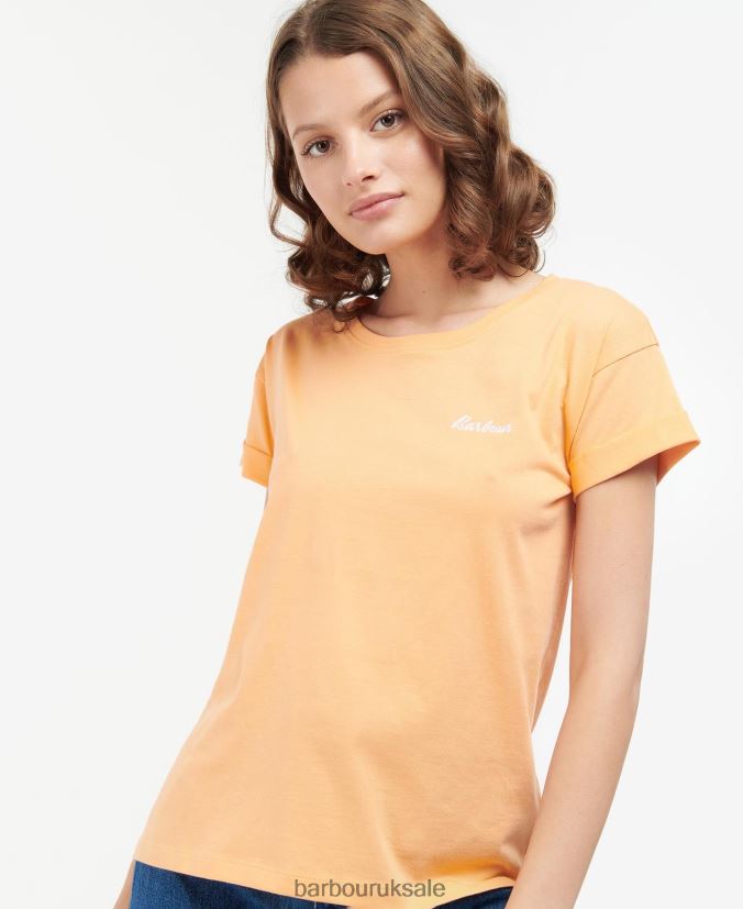 Kenmore T-Shirt Barbour Women R08LB61752 Clothing Papaya