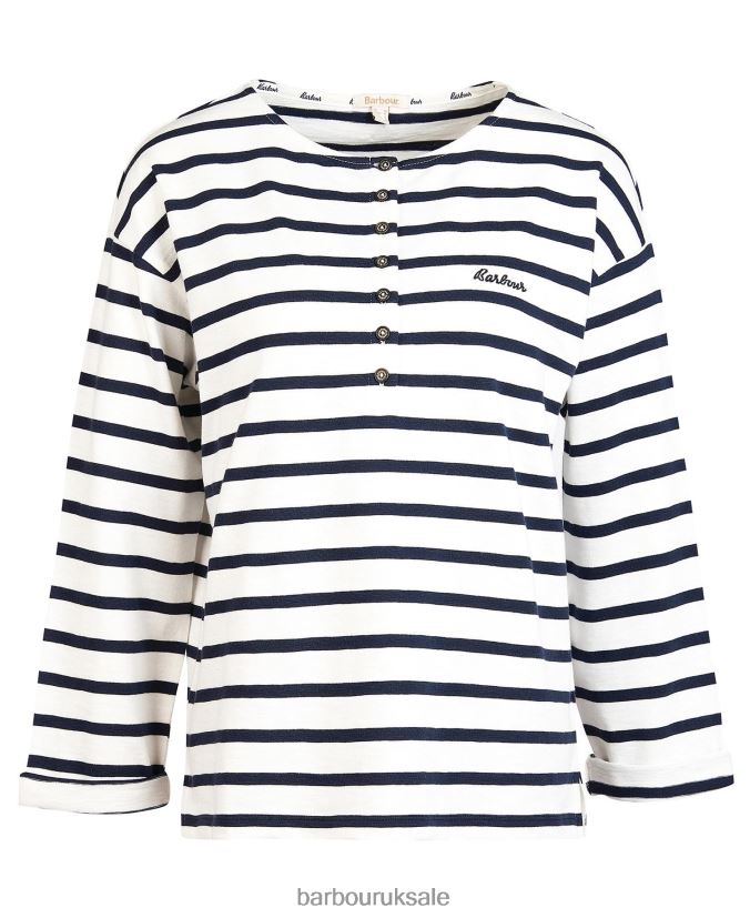 Lunan Top Barbour Women R08LB61703 Clothing Navy Stripe