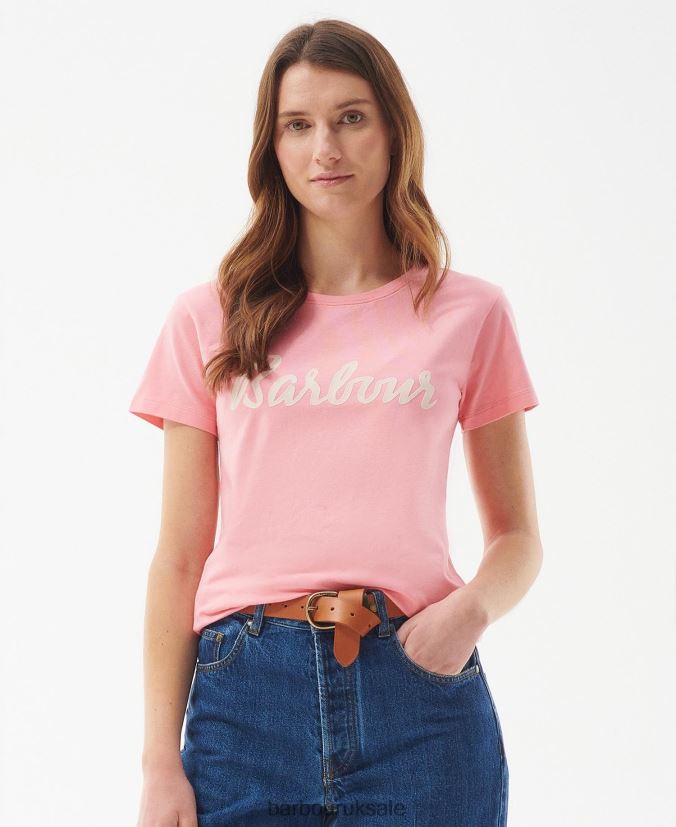 Otterburn T-Shirt Barbour Women R08LB61659 Clothing Hibiscus - Click Image to Close