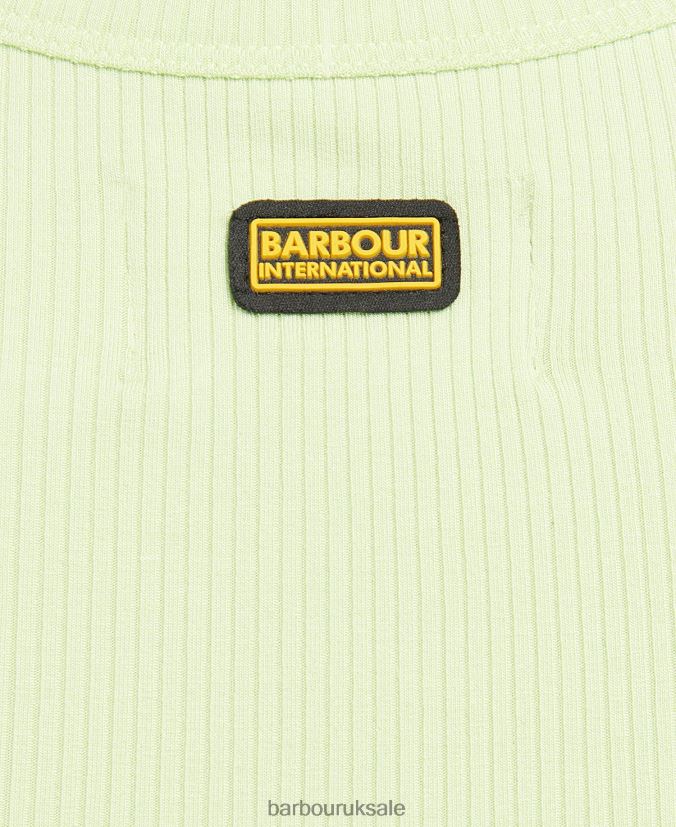 Stretton Top Barbour Women R08LB61743 Clothing Lime Sorbet