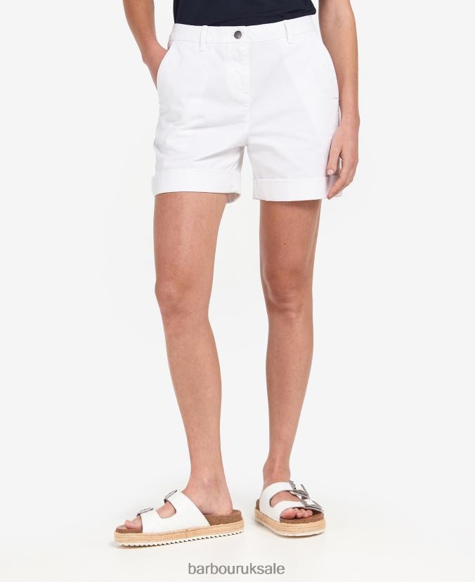 Chino Shorts Barbour Women R08LB61786 Clothing Classic White