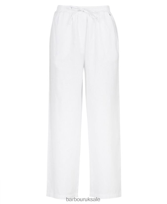 Christie Trousers Barbour Women R08LB61766 Clothing White