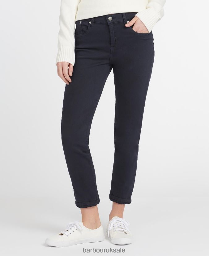 Essential Slim Trousers Barbour Women R08LB61778 Clothing White