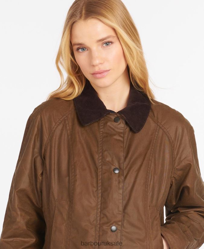 Beadnell Wax Jacket Barbour Women R08LB61368 Clothing Bark