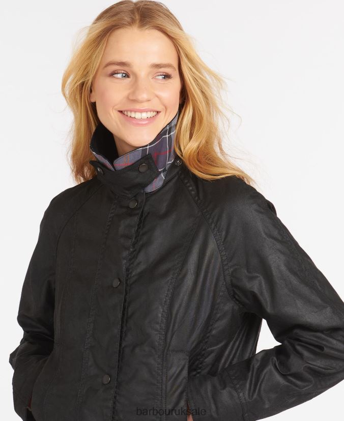 Beadnell Wax Jacket Barbour Women R08LB61370 Clothing Bark