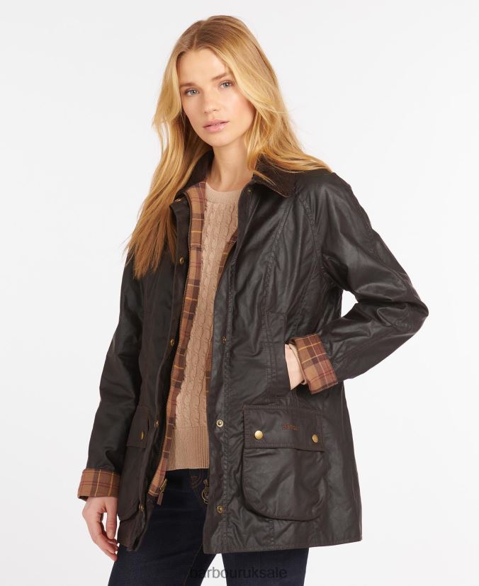 Beadnell Wax Jacket Barbour Women R08LB61381 Clothing Bark