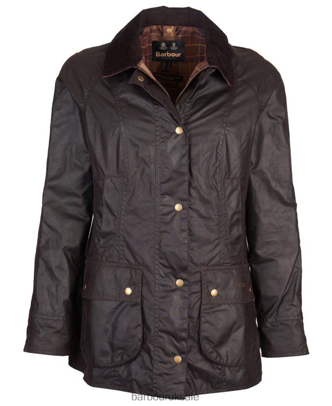 Beadnell Wax Jacket Barbour Women R08LB61381 Clothing Bark