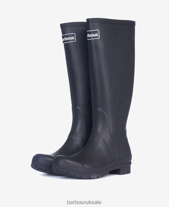 Abbey Wellington Boots Barbour Women R08LB62155 Footwear Black