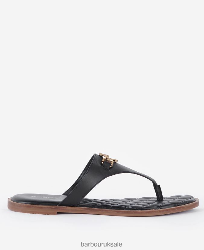 Baymouth Sandals Barbour Women R08LB62098 Footwear Classic Black - Click Image to Close