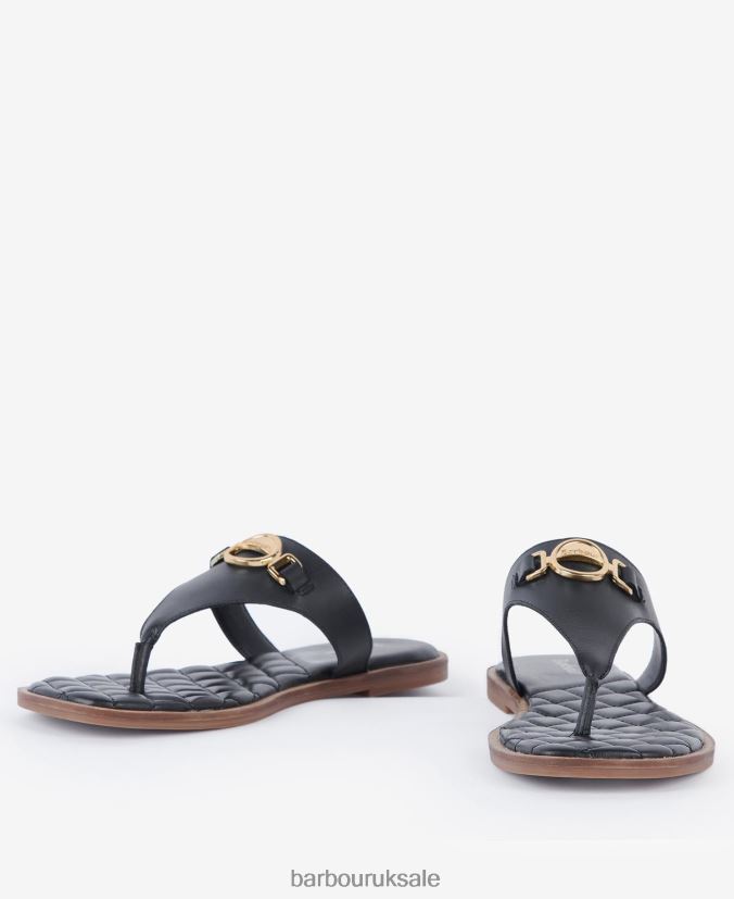 Baymouth Sandals Barbour Women R08LB62098 Footwear Classic Black