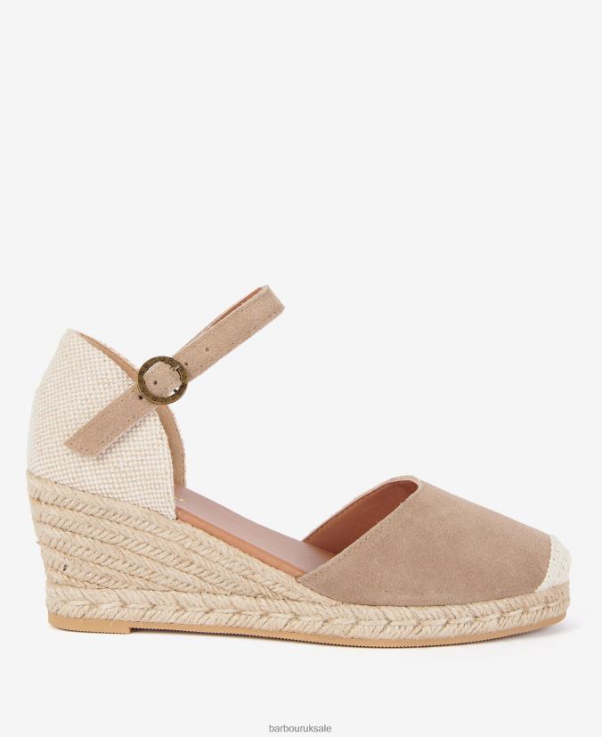 Frances Espadrille Wedges Barbour Women R08LB62095 Footwear Sand - Click Image to Close