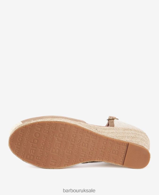 Frances Espadrille Wedges Barbour Women R08LB62095 Footwear Sand