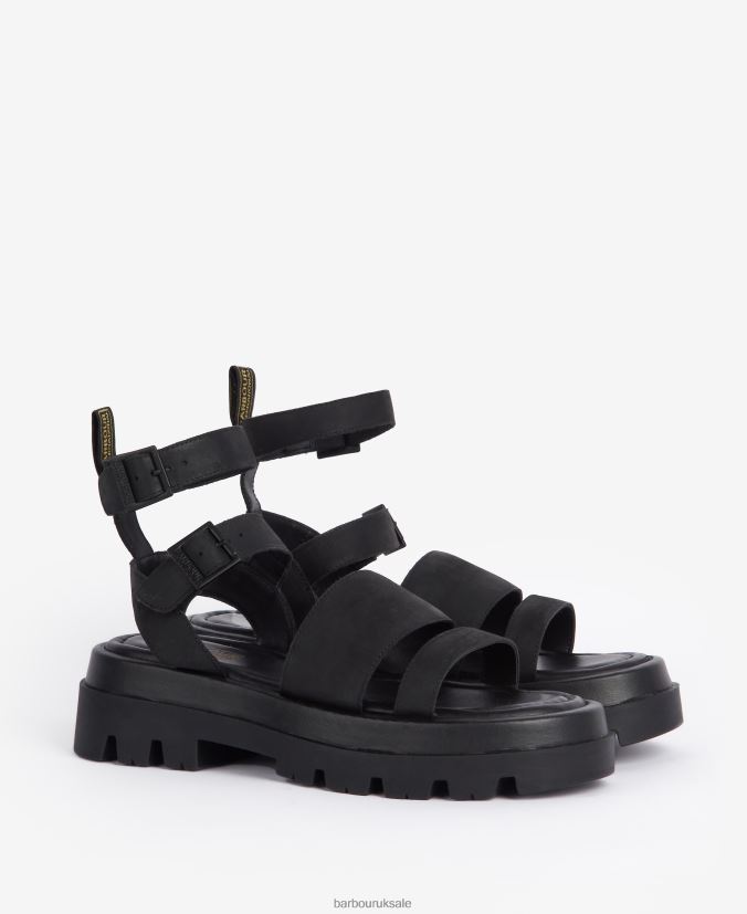 Logan Sandals Barbour Women R08LB62122 Footwear Classic Black